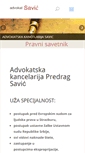 Mobile Screenshot of advokatsavic.com